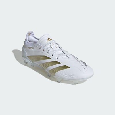 adidas Predator サッカーシューズ ホワイト/ゴールド adidas Soccer Cleats PREDATOR ELITE FG Core Footwear