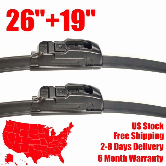 For Honda Accord 20082013 26" + 19" All Season Wiper Blades U & J hook Set of 2 eBay