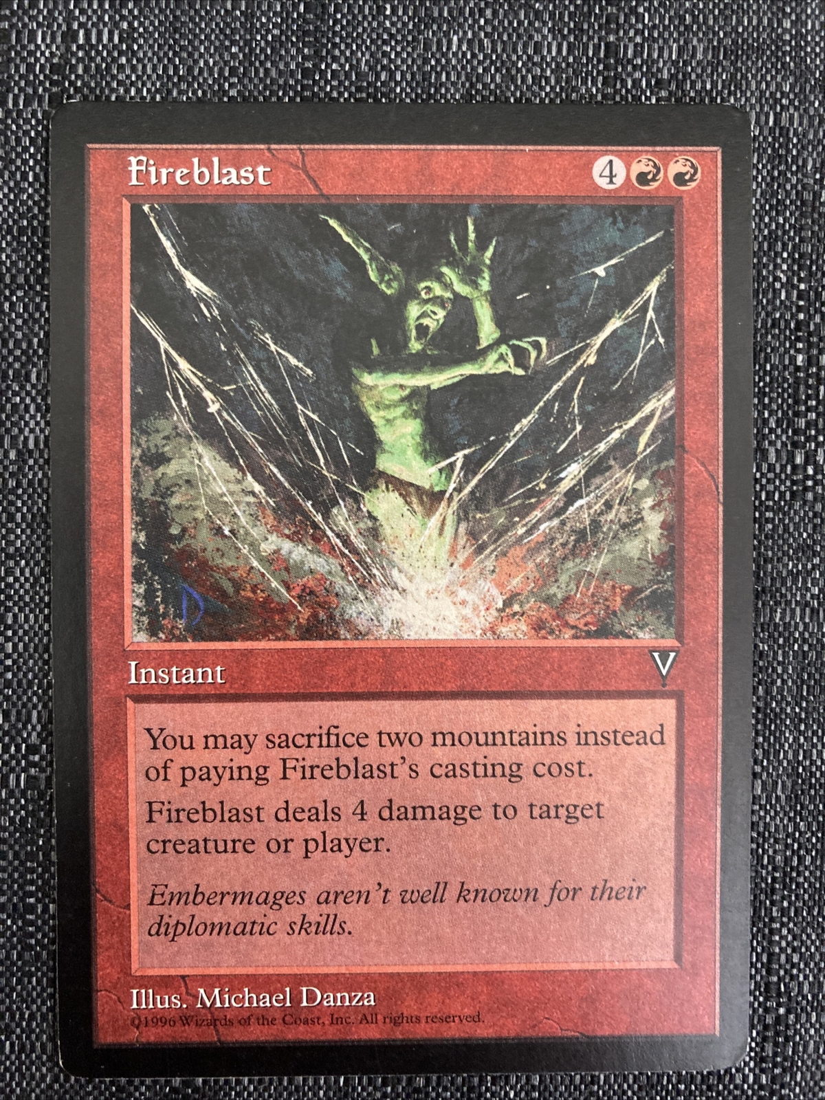 MTG- Fireblast - Visions Magic the Gathering - NM/LP
