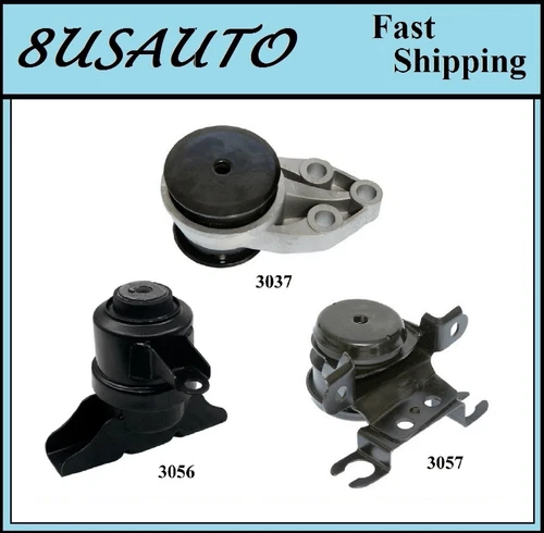 3PCS MOTOR & TRANS MOUNT FIT 2001-2004 Ford Escape 3.0L/ Mazda Tribute 2.0L