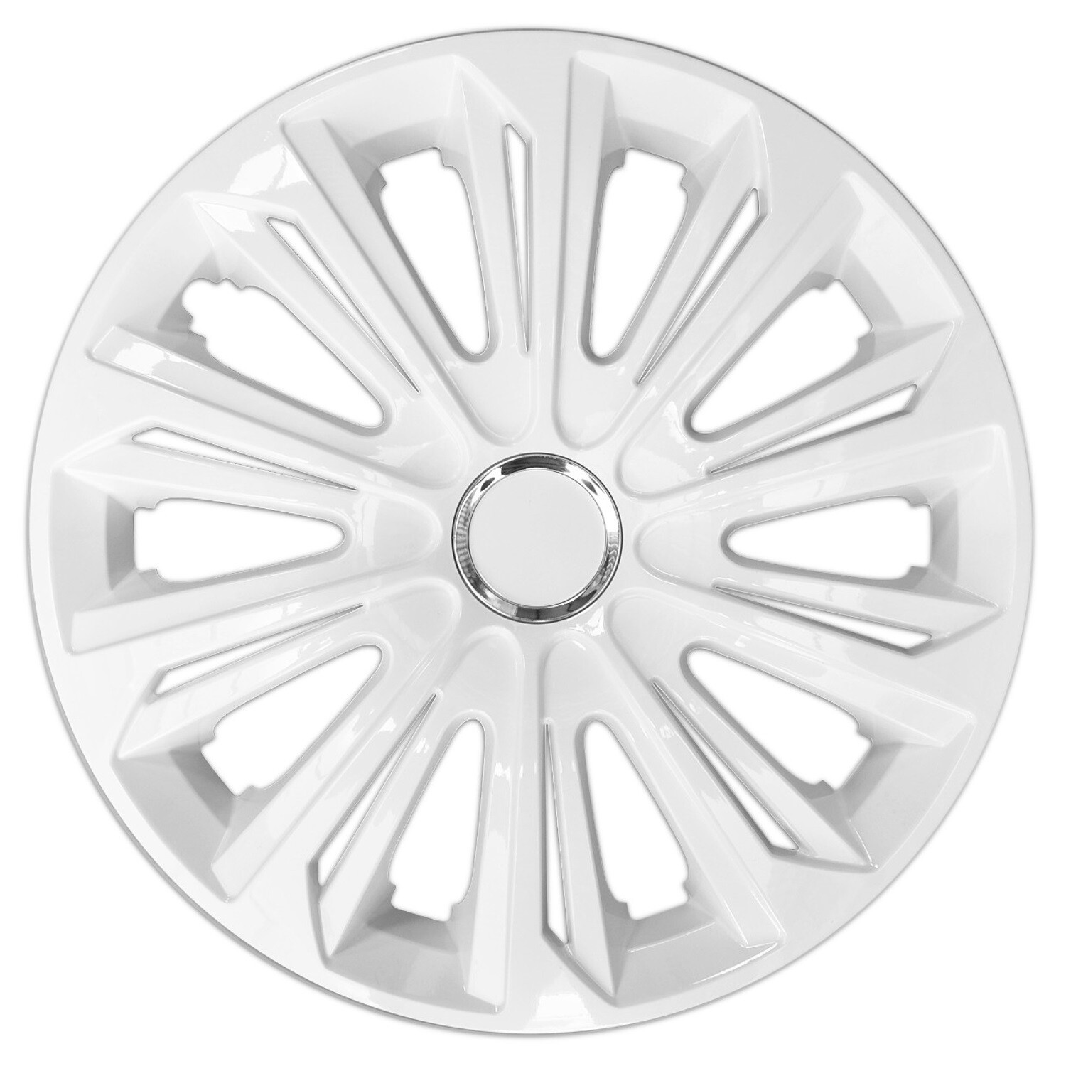 Enjoliveurs 14 pouces blanc laqué STRONG style urbain pour trajets quotidiens