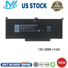 ✅F3YGT Battery For Dell Latitude 12 13 14 E7280 E7480 7480 7490 7380 7390 DM3WC