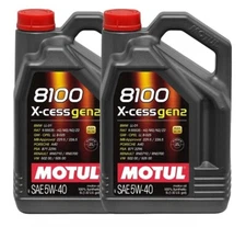 Motul 10 Liters Fully Synthetic Engine Motor Oil 8100 X-CESS 5W40 2 x 5L
