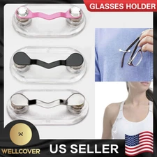 Magnetic Eye Glass Holder Spectacle Sunglasses Clip Badge Hang Magnet Hook Shirt
