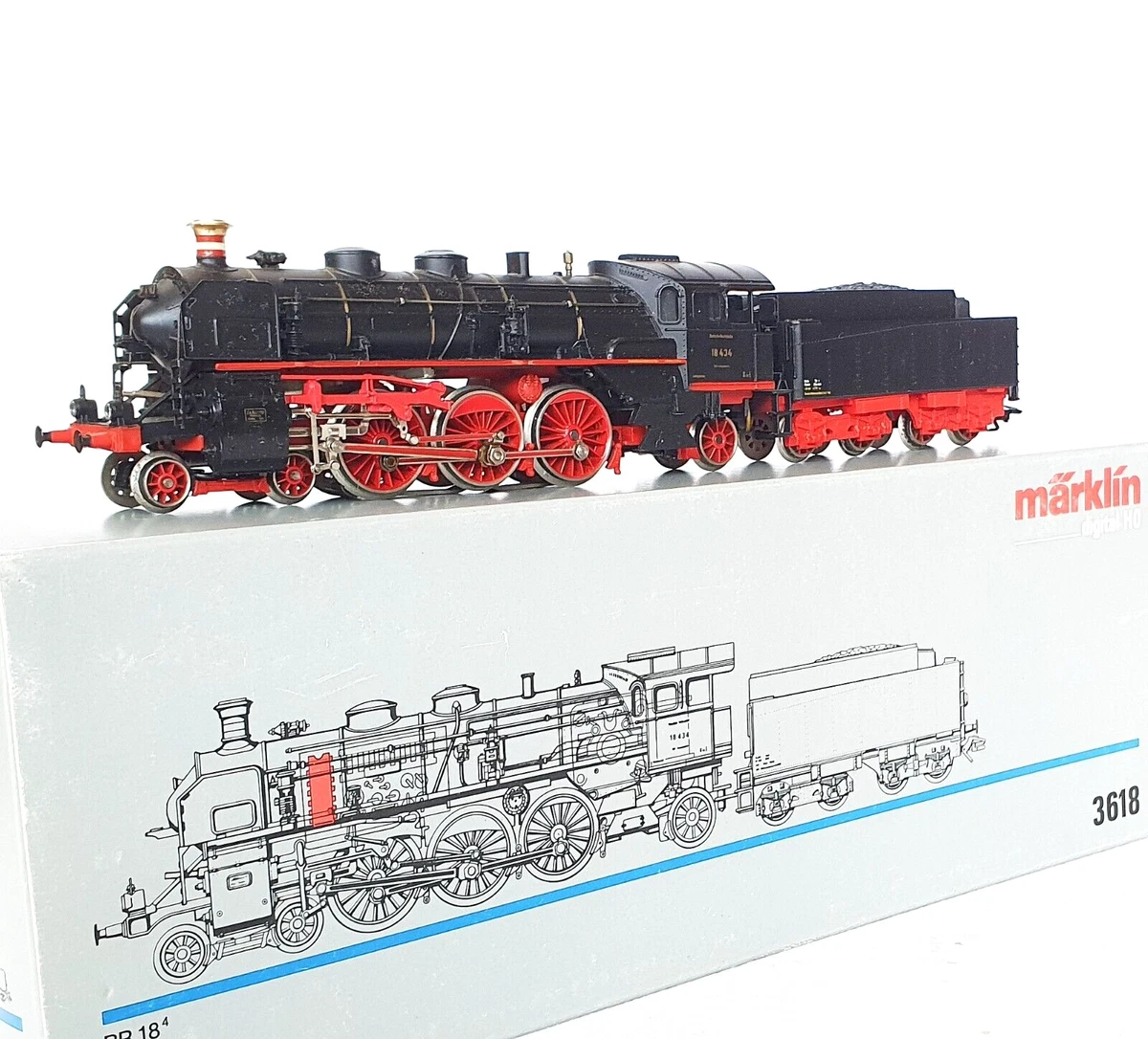 Märklin HO Rheingold Steam Locomotive Model Railroad Locomotives