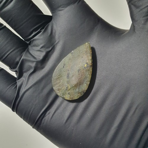 Labradorite Crystal Cabochon Polished Tear Drop Gemstone for Jewellery Making - Picture 3 of 19
