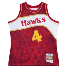 1986-87 Spud Webb Hawks Mitchell & Ness Swingman Jersey Chinese New Years XL