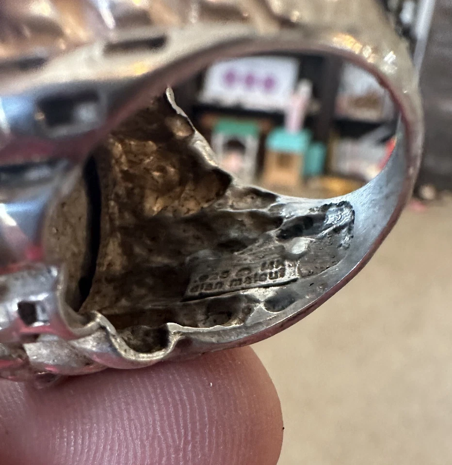 Hermoso Anillo Moneda Romana Dian Malouf Plata de Ley 925 Talla 7.25 Foto 2 de 4