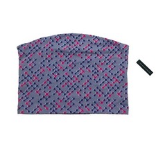 BP Tube Top Purple Strapless Geo-Print Knit Cropped BP449497MI Size Large NWT