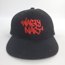 NASTY NAS NY State of Mind Tour 2023 Black Red Snapback Hat New York Hip-Hop Rap