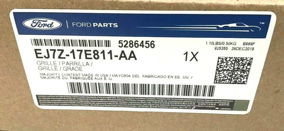 Lincoln MKC LH 2015-2019 lado del conductor negro parachoques parrilla inserto nuevo OEM Foto 4 de 4