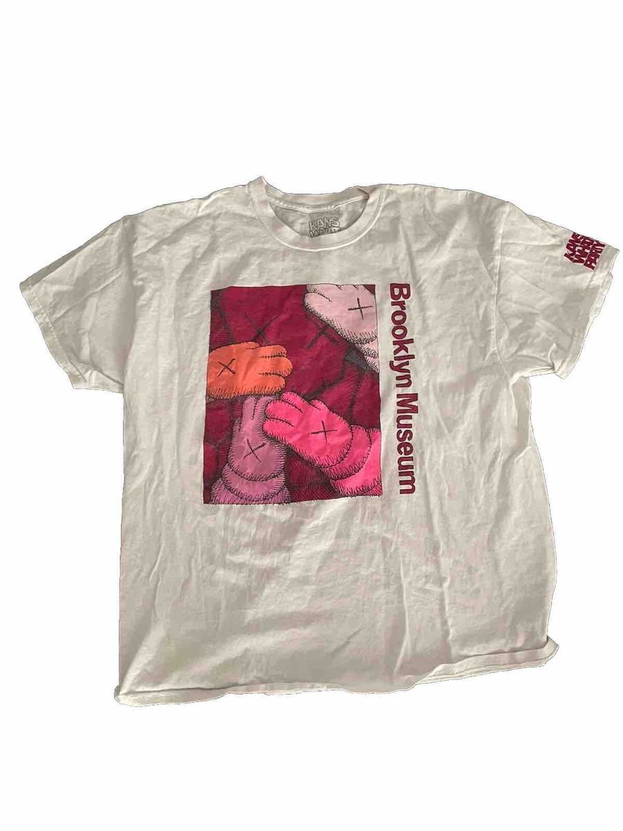 KAWS What Party T Shirt sz X Large White Brooklyn Museum