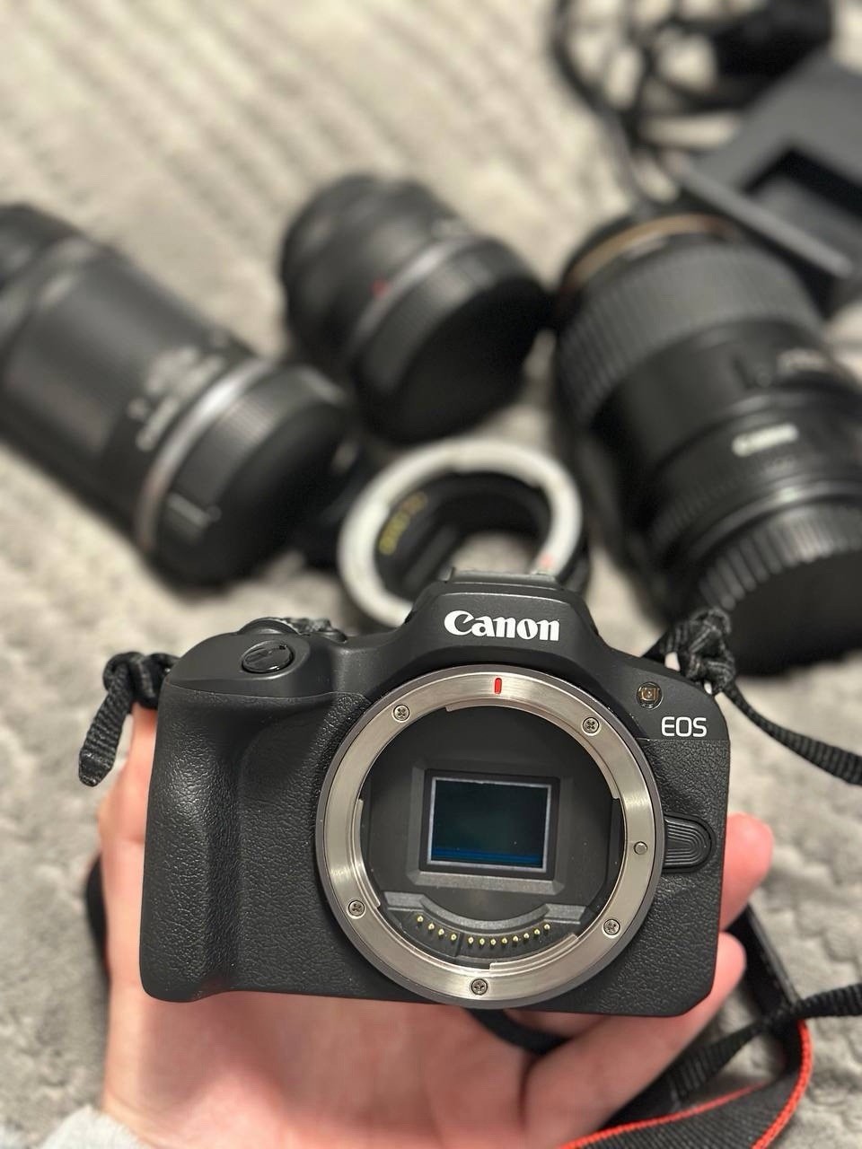 CANON EOS R100 Mirrorless Camera with RF-S 18-45 mm f/4.5-6.3 IS STM & 55-210 mm