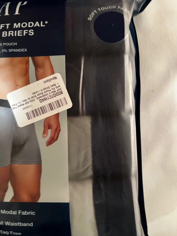 Gap ультрамягкие модальные трусы-боксеры серые средние упаковка 4 шт. - Изображение 4 из 4