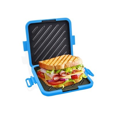 Microwave Toaster & Sandwich Maker( 5 Min)|Microwave Panini Press, Grilled Ch...