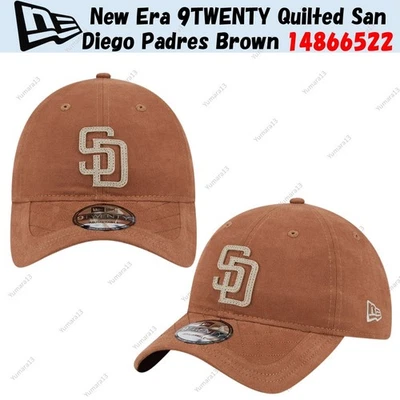New Era 9TWENTY matelassé San Diego Padres marron 14866522 - Photo 1/4