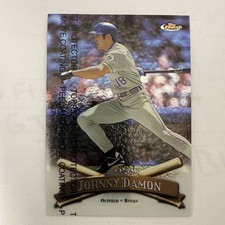 1998 Topps Finest #144 Royals Johnny Damon Baseball Card