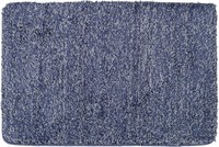 Wenko Badteppich MéLange Blau 60X90 Cm, Rutschfest, Flauschig, 23100100