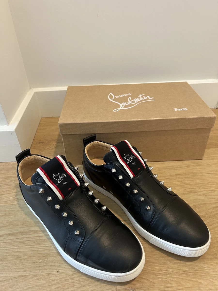 Christian Louboutin Women's Leather Upper Black Casual Shoes for