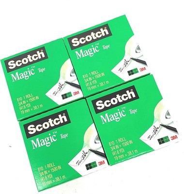 Magic Tape 810 Refill (3/4 in X 1500 in) 4 Rolls