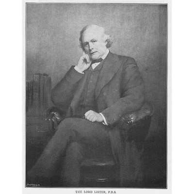 JOSEPH LISTER British Surgeon - Antique Print 1897