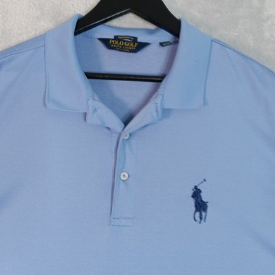 Ralph Lauren Polo Golf Shirt Mens XXL Blue Performance Pro Fit Big Pony Bellagio