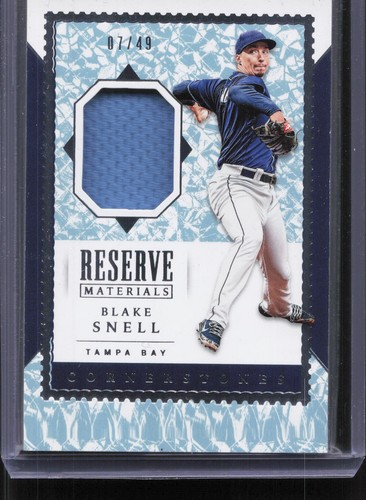2019 Chronicles #RM-BS Blake Snell Reserve Materials #/49 - Bild 1 von 2