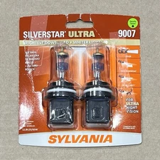 SYLVANIA 9007 SilverStar Ultra High Performance Halogen Headlight 2 Bulbs