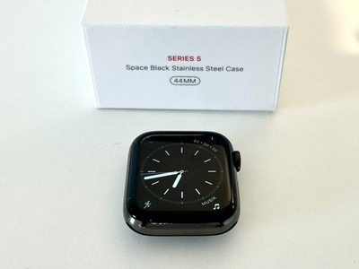 Apple Watch Series 5 44mm Edelstahl Space Black Schwarz - GPS + Cellular - A2157