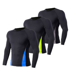 Men's Athletic Long Sleeve Compression Shirts Dry Fit Sports Gym Shirts Outdoor