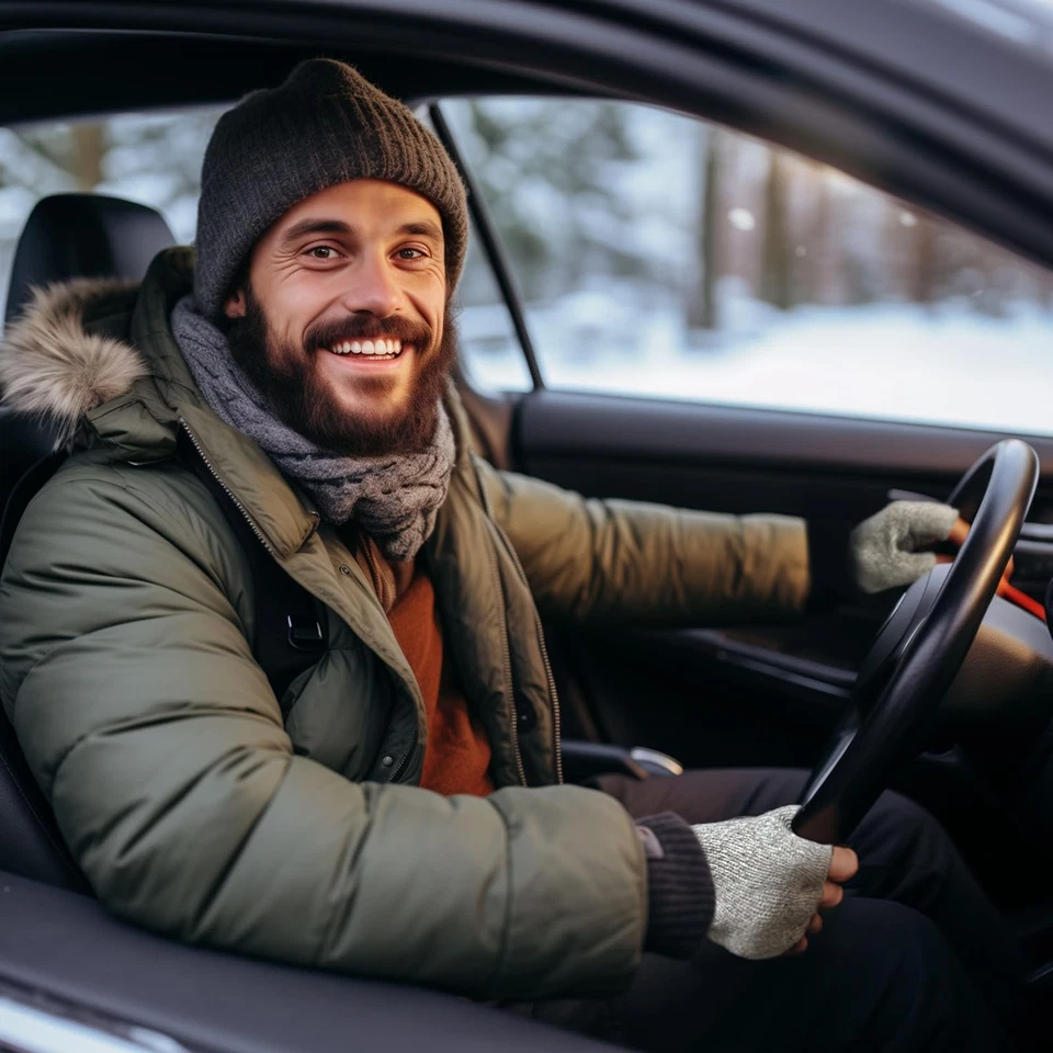 Men’s Ragg Wool Fingerless Gloves Thinsulate Lined Cold Weather Glove - Image 4 of 4