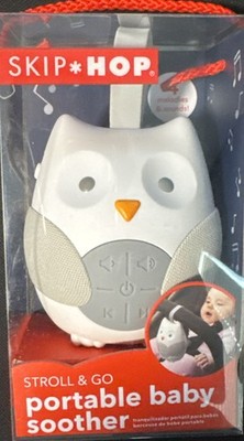 Skip Hop Baby Sound Machine Stroll & Go Portable Baby Owl White NEW with Box