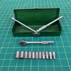 VTG Wright Tools 1/4” Drive SAE Socket & Ratchet Extension V-70 Set Case Box USA