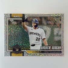 Andrew Vaughn 2026 Topps Series 1 Celebration #303 Confetti Parallel Brewers