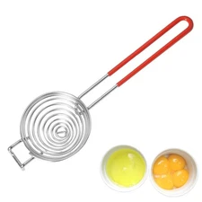 Egg Separator Yolk White Stainless Steel Sifting Filter Divider Kitchen Tool