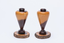Australian Mulga Wood Hand Turned Vases 4"