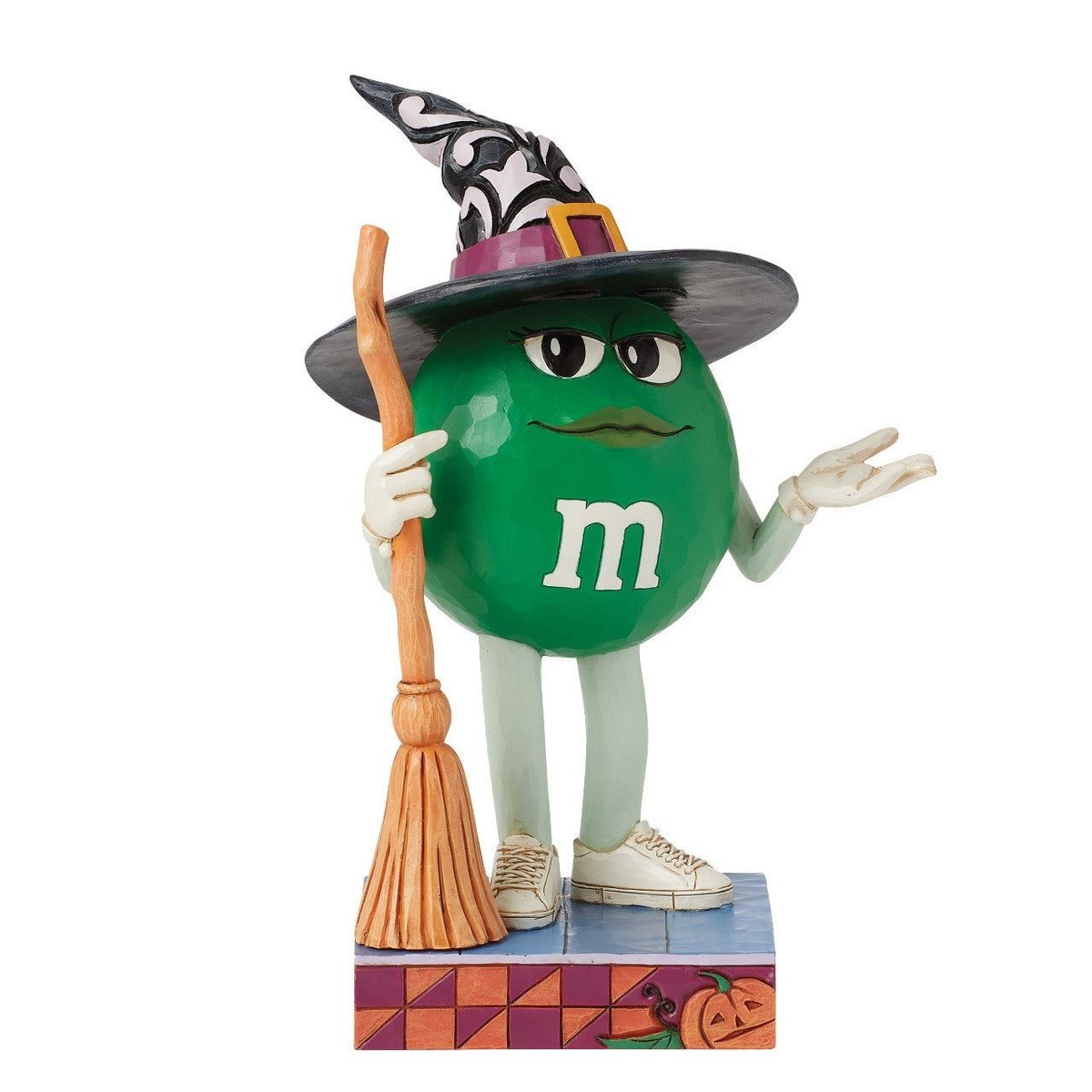 エムアンドエムズ　m&m's ウィンドチャイム Jim Shore M&MS Green M&M Witch With Broom Figurine 6016685 | eBay