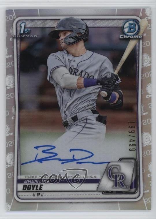 2020 Bowman Chrome Prospect Auto Refractor /499 Brenton Doyle #CPA-BD