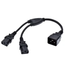 IEC 320 C20 to Dual C13 Splitter Power Cord,Toptekits Heavy Duty C20 Male to ...