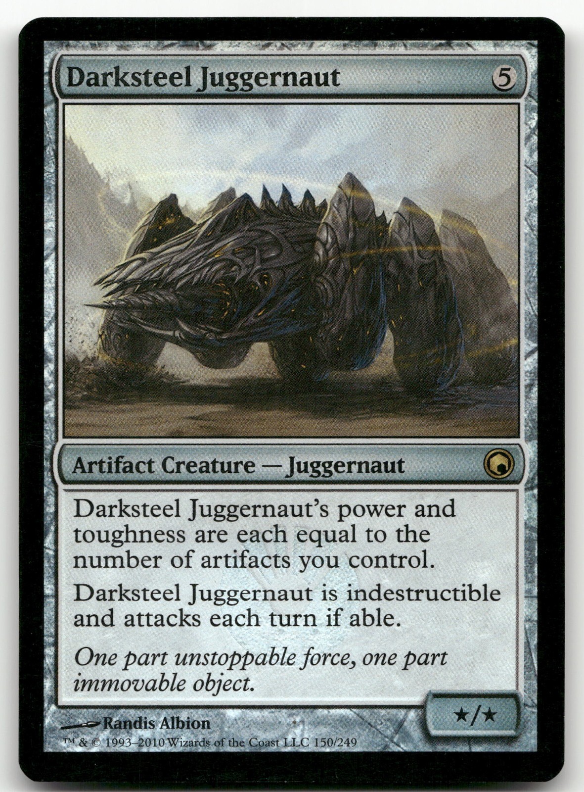 Darksteel Juggernaut #150 (Foil) (NM) Scars of Mirrodin SOM Magic MTG