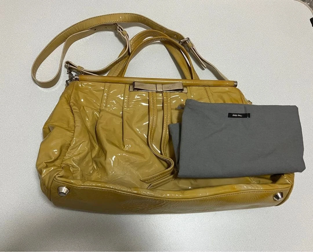 Miu Miu Patent Leather Shoulder Bags for Women for sale | eBay