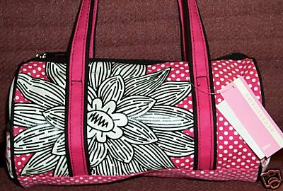 Girls Accessories Brand Pink White Black Polkadots Make up Bag purse NWT - Picture 1 of 5