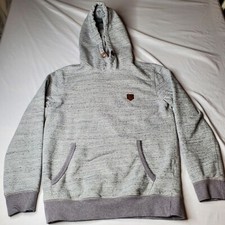 Jack  Jones Premium Sweatshirt Gray Unisex 20.5x26 Hood Pocket Tight Fit 