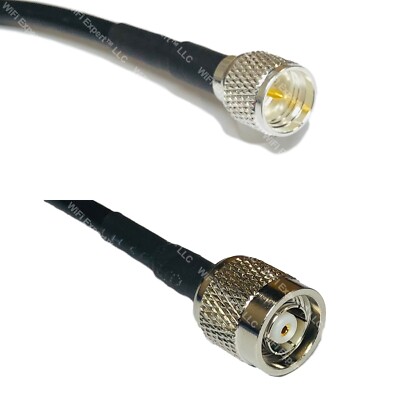 RFC240UF MINI UHF MALE to RP-TNC MALE Coax RF Cable USA-Ship Lot