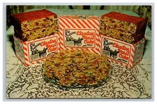 Old-Fashioned Claxton Fruitcake, Claxton Georgia GA Postcard
