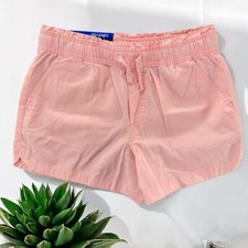 GAP Girl's Lightweight Classic Woven Short Size Large 10/12 Light Sheel Pink