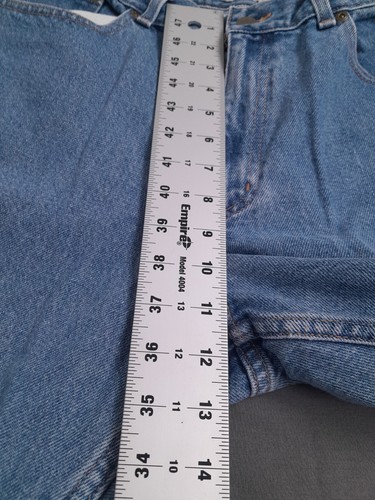 Vtg LL Bean Womens Blue Jeans High Sz 12 Original fit Mom Jean 27" Length EUC - Picture 8 of 11