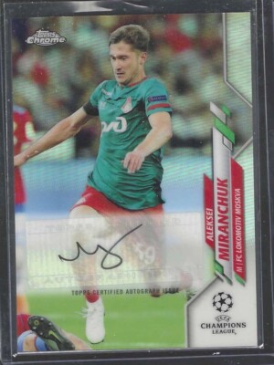 ALEKSEI MIRANCHUK 2019-20 TOPPS CHROME UEFA SILVER REFRACTOR AUTO #CA-ALM