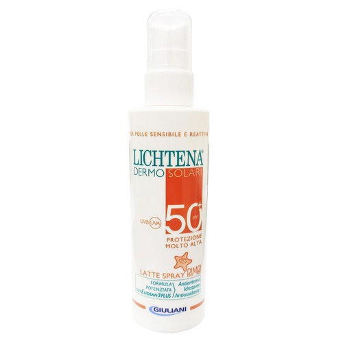 LICHTENA SPRAY PROTEZIONE MOLTO ALTA NUOVA FORMULA CON COMPLESSO ELIOSAN3PLUS - Foto 2 di 7