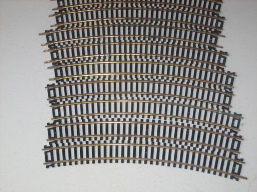 Tren escala HO 12 piezas latón pista curva vintage Atlas granate Ahm mezcla de vías - Imagen 3 de 3
